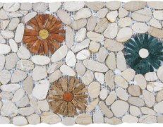 Mosaico sassi di fiume