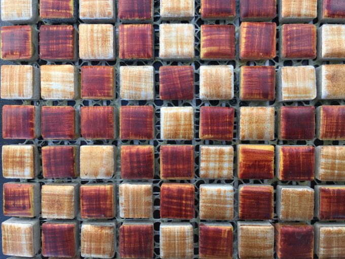 Mosaico bronzo rosso