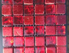 Mosaico alba rosso