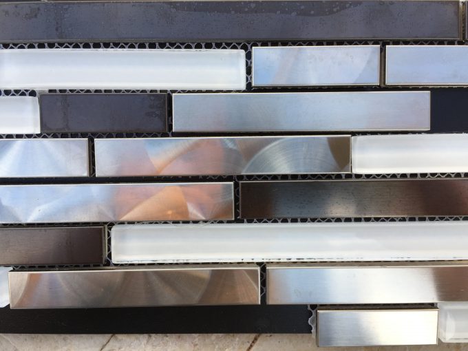 Mosaico metal inox strip